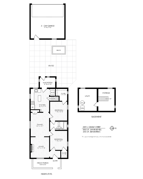 2 bedroom floorplan